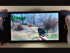 A screengrab of Fallout 4 running on a Nintendo Switch 2