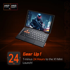 The ONEXPLAYER X1 Mini can be used as a large gaming handheld or a mini laptop. (Image source: One-Netbook)