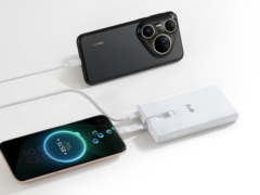 Huawei’s Power Bank with Built-in Cable (100W 12000) (pictured) has launched in China. (Image source: Huawei)