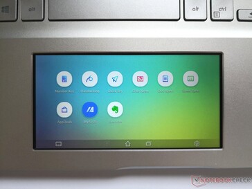 Brightness is good when looking directly at the ScreenPad from atop...