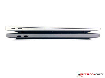 MacBook Pro 13 (bottom) vs. MacBook Air (top)