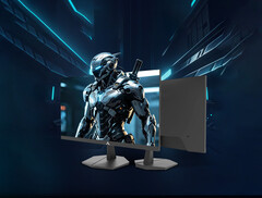 The Lecoo N2521SQ costs around $131. Pictured: a promo picture showing the design of the gaming monitor.
