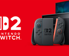 The Nintendo Switch 2 console pictured to the right of its logo
