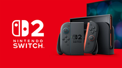 The Nintendo Switch 2 console pictured to the right of its logo