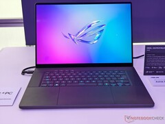 Asus&#039; ROG Zephyrus G16 gaming laptop now comes with a new AMD CPU (image via Notebookcheck)