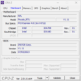 CPU-Z system info: Mainboard