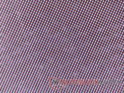 Subpixel array. The image is zoomed out due to the very thick overlying glass