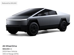 Tesla is offering up to $10,550 in discount on the Cybertruck to clear out 2024 inventory (Image source: Tesla)