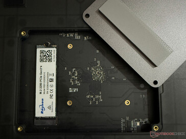 The M.2 slot on the bottom