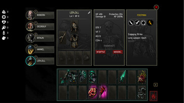 An image showing a character's inventory in Urtuk: The Desolation.