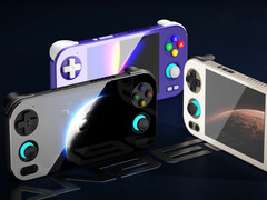 The Anbernic RG476H in its three launch colours. (Image source: Anbernic)