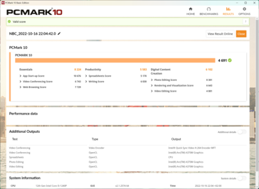 PCMark10 in battery mode