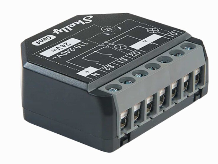 The 2PM Gen 4 is usually installed behind a light switch or power outlet (Image source: Shelly)
