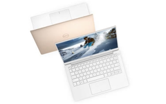 The rose-gold Dell XPS 13 9380 has a starting weight of just 2.7 lbs/1.23 kg. (Source: Dell)