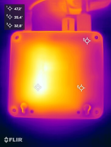 GMKtec NucBoc M3 Ultra during the stress test (underside)