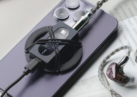 At roughly 2 x 1 x 0.4 inches, the KA15 is perfectly sized for portable use (Image source: FiiO)