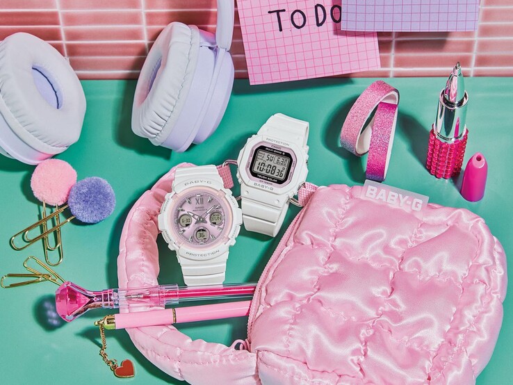 The Casio Baby-G BGA-2800SP-7A1 (left) and BGD-5650SP-7C (right) watches