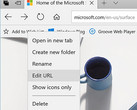 Microsoft Edge - Edit URL for Favorites feature in Windows 10 Insider Build 17046 (Source: Microsoft)