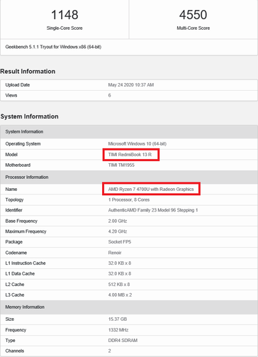 Second Geekbench run. (Image source: Geekbench)