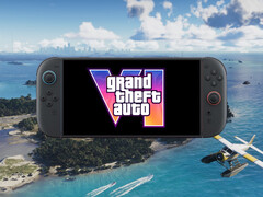 GTA 6 shown on a Switch 2 console
