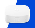 The new OmniDesk Mini is available with up to the Core 5 320. Pictured: a promo picture showing the front of the mini PC.