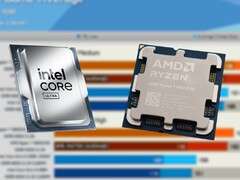 The Intel Core Ultra 9 285K had a launch MSRP of $589, while the Ryzen 7 9800X3D launched at $479. (Image source: Intel, Notebookcheck, Hardware Unboxed on YouTube, edited)