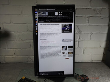 the screen can be rotated and tilted