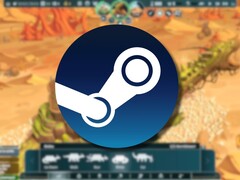 An image showing the game The Wandering Village and the Steam logo. (Image source: Steam)
