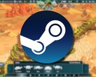 An image showing the game The Wandering Village and the Steam logo. (Image source: Steam)