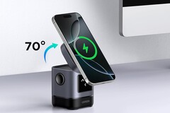The Ugreen Uno 2-in-1 magnetic wireless charger offers a total 15 W of output (Image source: Ugreen)