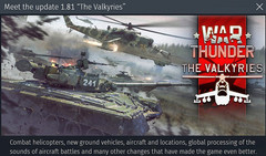 War Thunder 1.81 "The Walkyries" update now available September 2018, attack helicopters included