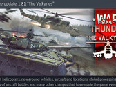 War Thunder 1.81 "The Walkyries" update now available September 2018, attack helicopters included