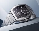 Angled view of the Bianchet B 1.618 UltraFino highlighting the flying tourbillon and textured dial design (Image source: Bianchet Official Website)