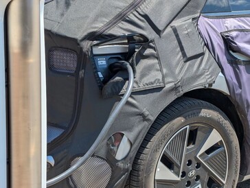 The NACS port is on the passenger side of the Hyundai Ioniq 5