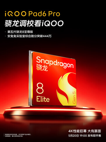 The Pad 6 Pro uses flagship Snapdragon chipset.