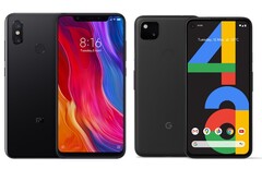 The Xiaomi Mi 8 will have to cloak itself as a Google Pixel 4a for this custom ROM. (Image source: Xiaomi/Google - edited)