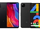 The Xiaomi Mi 8 will have to cloak itself as a Google Pixel 4a for this custom ROM. (Image source: Xiaomi/Google - edited)