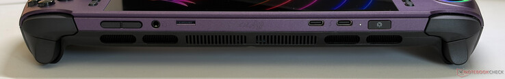 Ports: Volume, 3.5 mm stereo, microSD Express, 2x USB-C 4.0 w/ Thunderbolt 4 (40 Gbps, DisplayPort, DisplayPort, Power Delivery 3.0), power button w/ fingerprint scanner