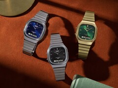 The Casio AQ-240E-2A2, the AQ-240E-1A, the AQ-240EG-3A (left to right)