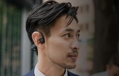 The Audio Technica ATH-CC500BT2 headphones transmit sounds through the cartilage of the ear. Image source: Audio-Technica)