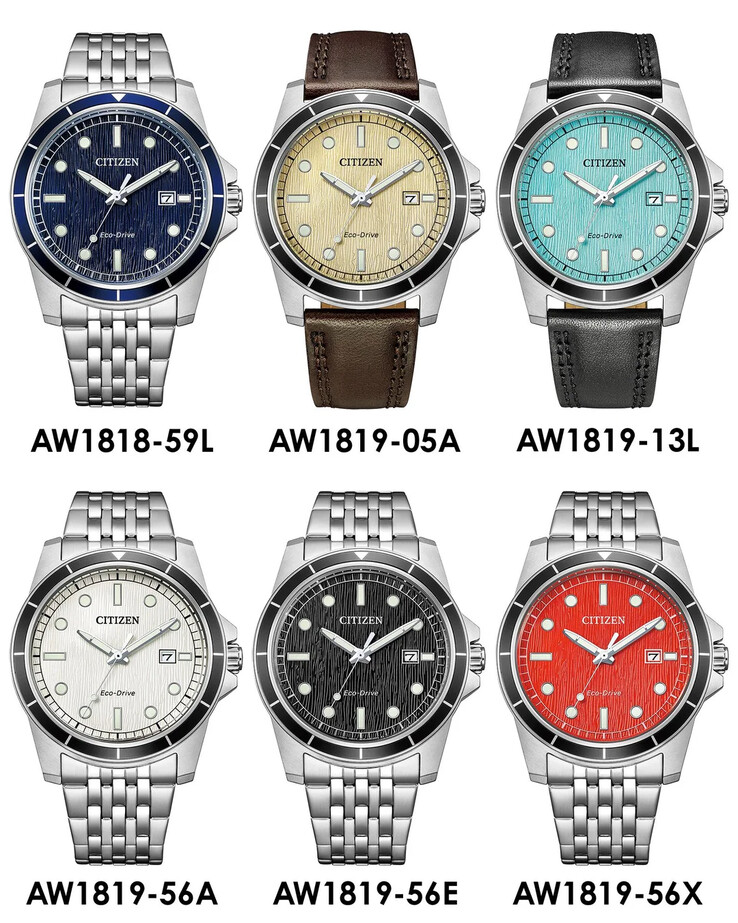 The new Citizen Eco-Drive watches, released in China. (Image source: U/Plus9Time via Reddit)