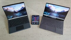 Microsoft Surface Pro X is fitted with the SQ1, the Galaxy Fold with the Snapdragon 855 and the Galaxy Book S with the Snapdragon 8cx. (Source: Notebookcheck) Microsoft Surface Pro X is fitted with the SQ1, the Galaxy Fold with the Snapdragon 855 and the Galaxy Book S with the Snapdragon 8cx. (Source: Notebookcheck)