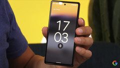 The Pixel 6a and its new fingerprint scanner. (Image source: Google France)