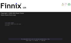 Finnix 126 live Linux boot screen (Image source: Finnix Blog) 