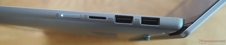 right side: power, microSD, 2x USB-A 3.0