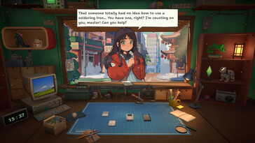 Pictured: A gameplay screenshot from ReStory: Chill Electronics Repairs.