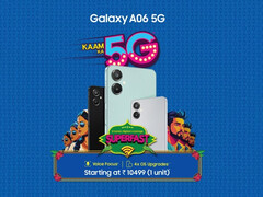 The Samsung Galaxy A06 5G has made its debut in India and it brings notable upgrades over the 4G variant. (Image source: Samsung)