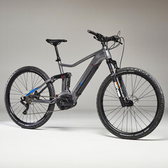 The Decathlon Stilus E_Trail electric mountain bike is fitted with a 65 Nm BOSCH motor. (Image source: Decathlon)