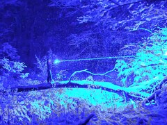 YouTuber StyroPyro presents the &quot;world&#039;s strongest handheld laser&quot;. (Image source: StyroPyro via YouTube)