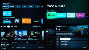 The Google TV store has many free live TV channels and apps. (Image source: Notebookcheck)